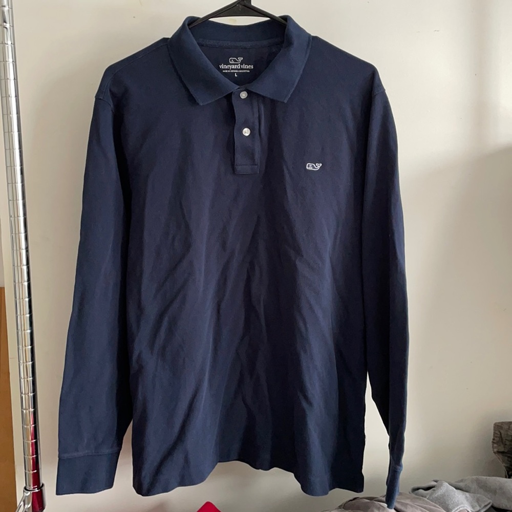 Vineyard vines long sleeve polo size L